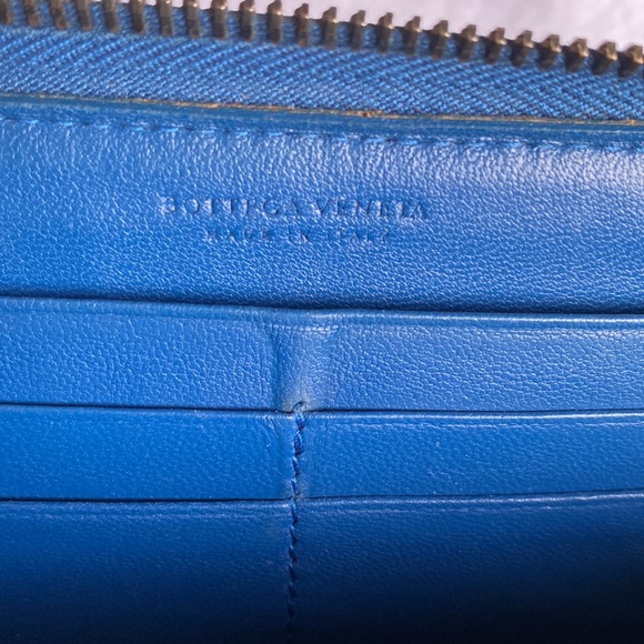Bottega Veneta long blue wallet - Picture 13 of 13